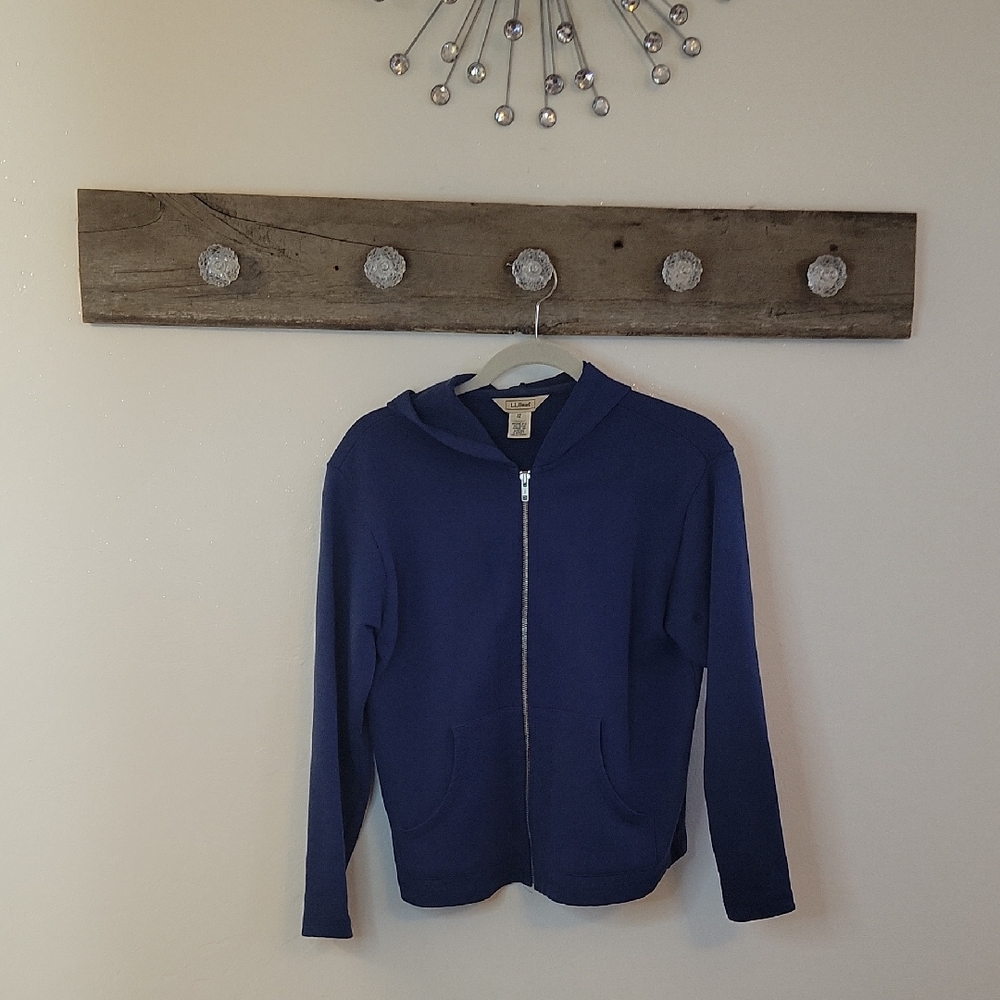 L.L. Bean Navy Women's Cotton Hoodie SZ XS